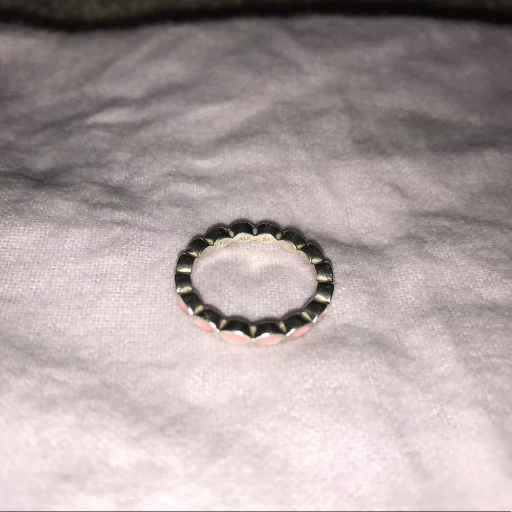 Pink PANDORA stackable ring